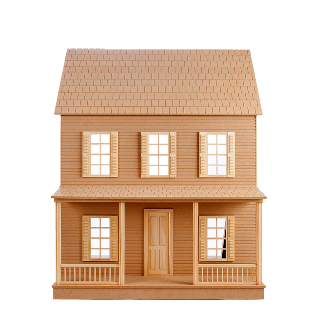 wood dollhouse kit