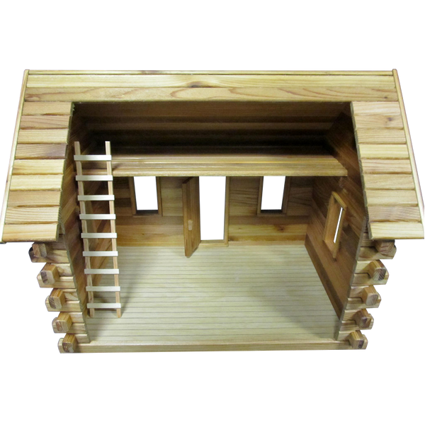 Lakeside Retreat Log Cabin Dollhouse Kit - Real Good Toys