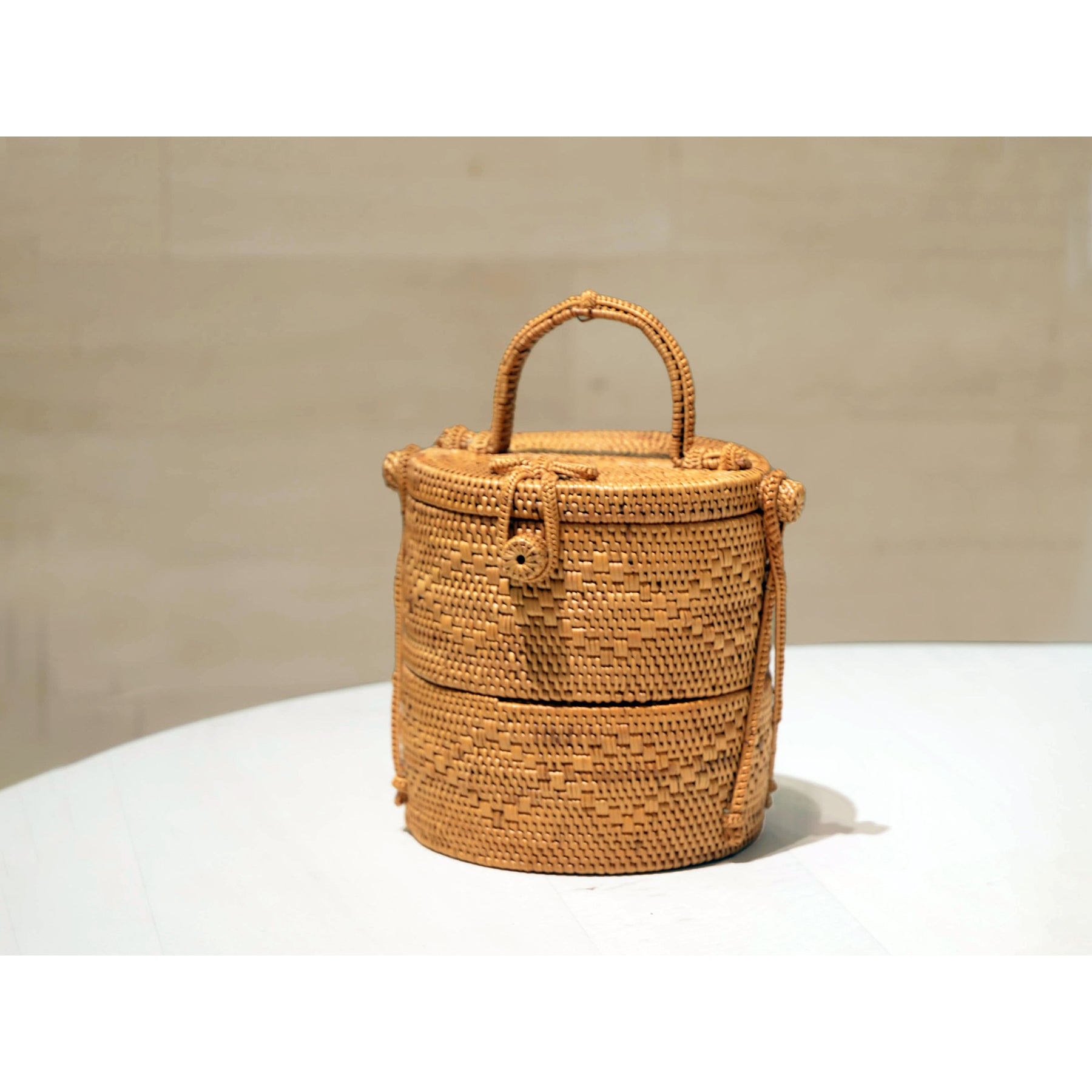 Woven Stacking Bowls with Lid