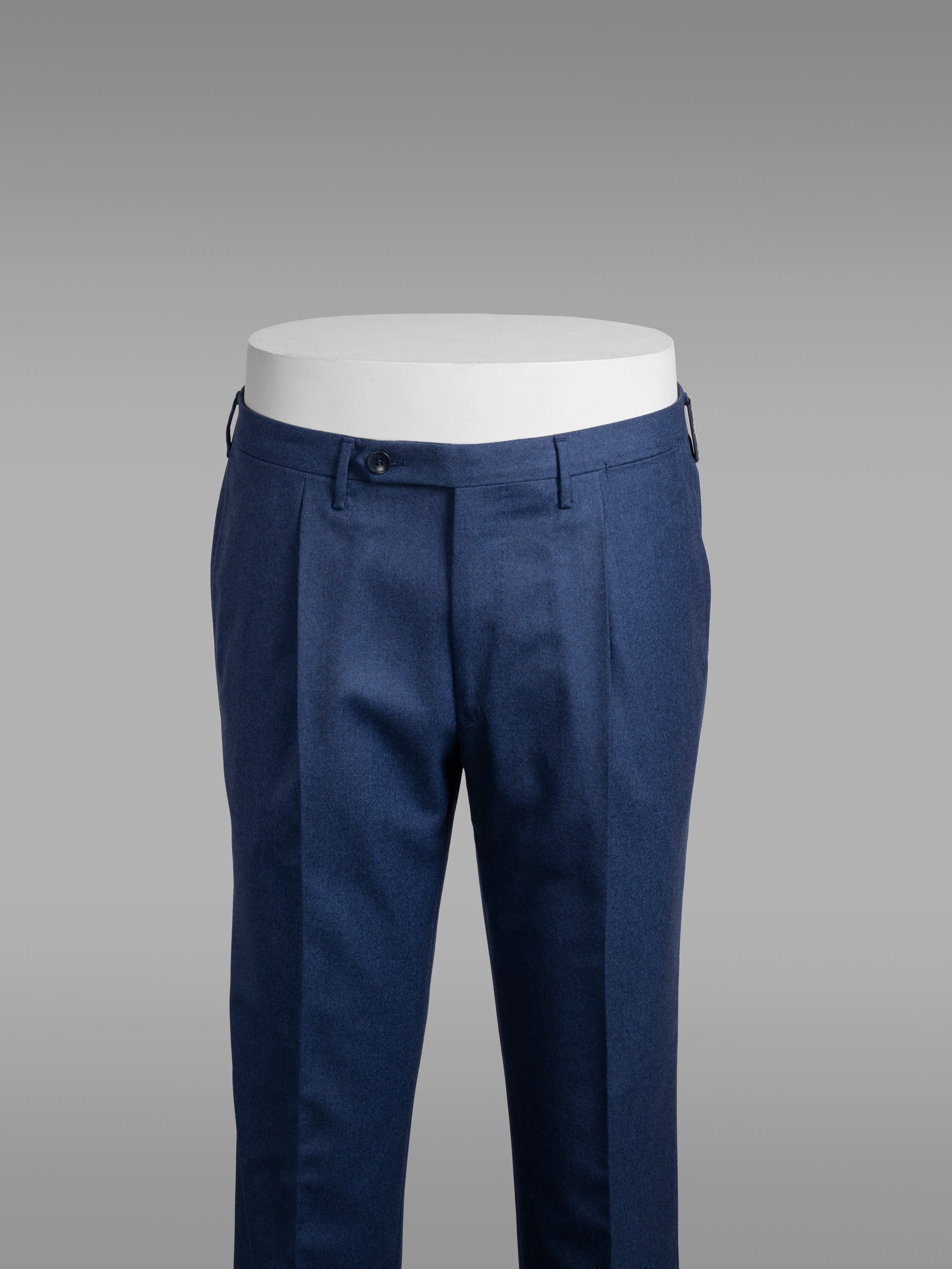 COS Elasticated Wool-flannel Trousers - Tapered in Blue for Men | Lyst UK