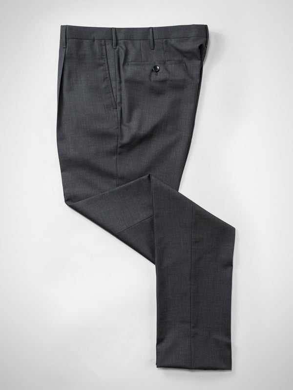 STRAIGHT FIT TROUSERS - Dark grey