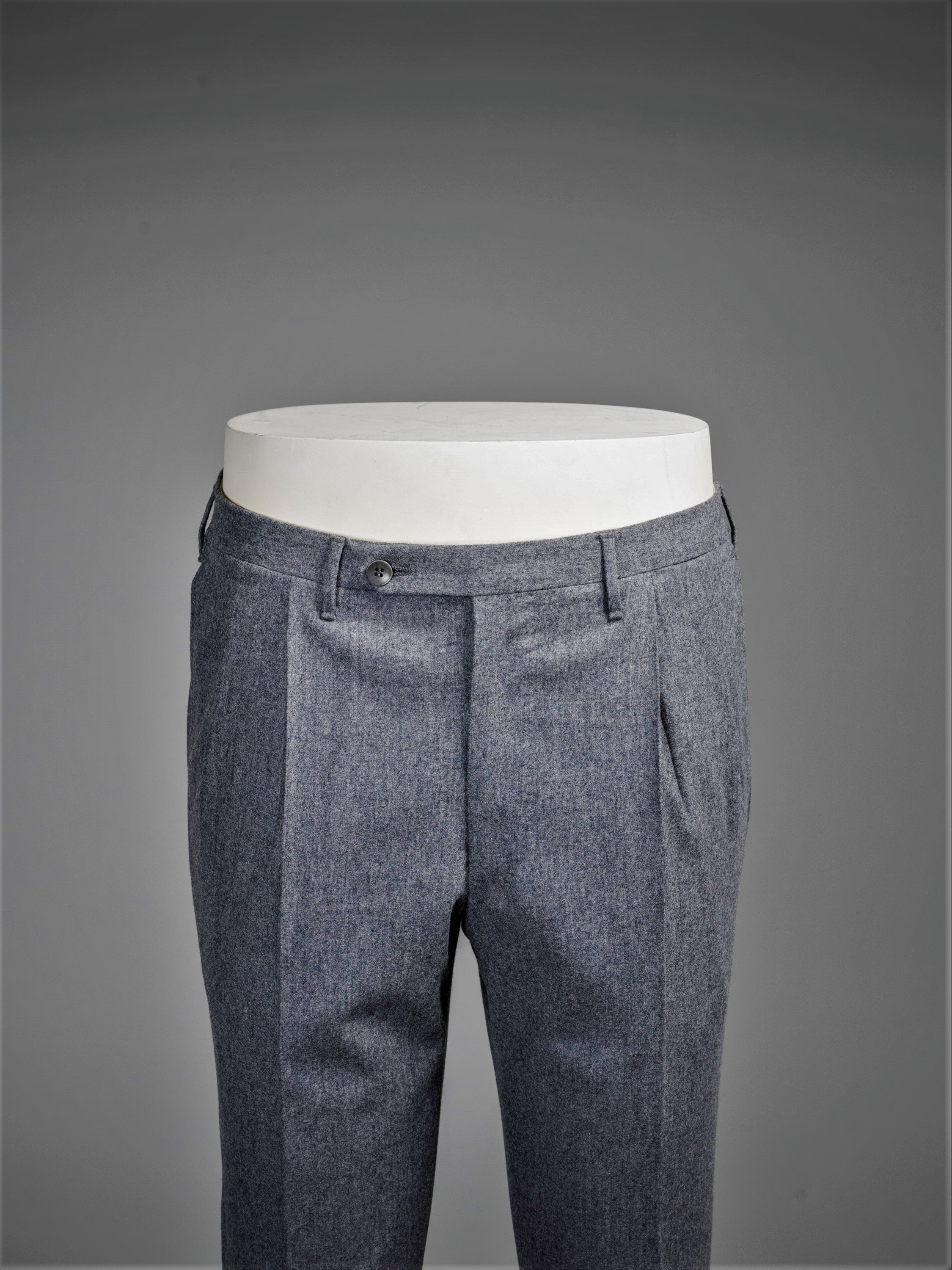 Isaia Wool Flannel Trousers Gray, $795 | Neiman Marcus | Lookastic