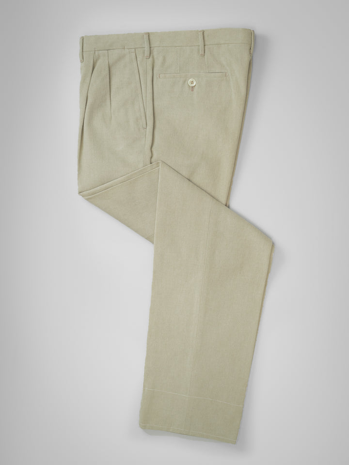 Pantalon coton lin beige PIONEER Robert 2200pi