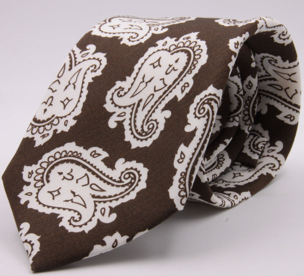 Navy Paisley Knitted Silk Tie – Drakes US