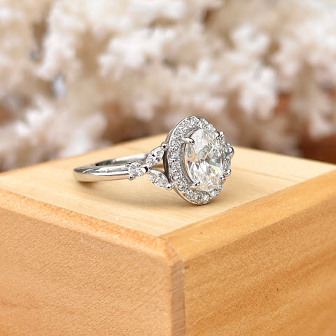Custom Ring - GemsMagic Vintage Moss Agate Leaf Floral Engagement Ring –  gemsmagic