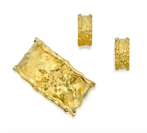 Van Cleef & Arpels Gold Cuff and Ear Clips