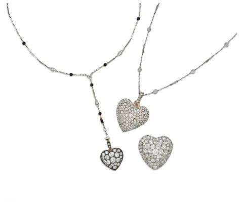 Mary Tyler Moore Diamond Hearts Jewelry Set