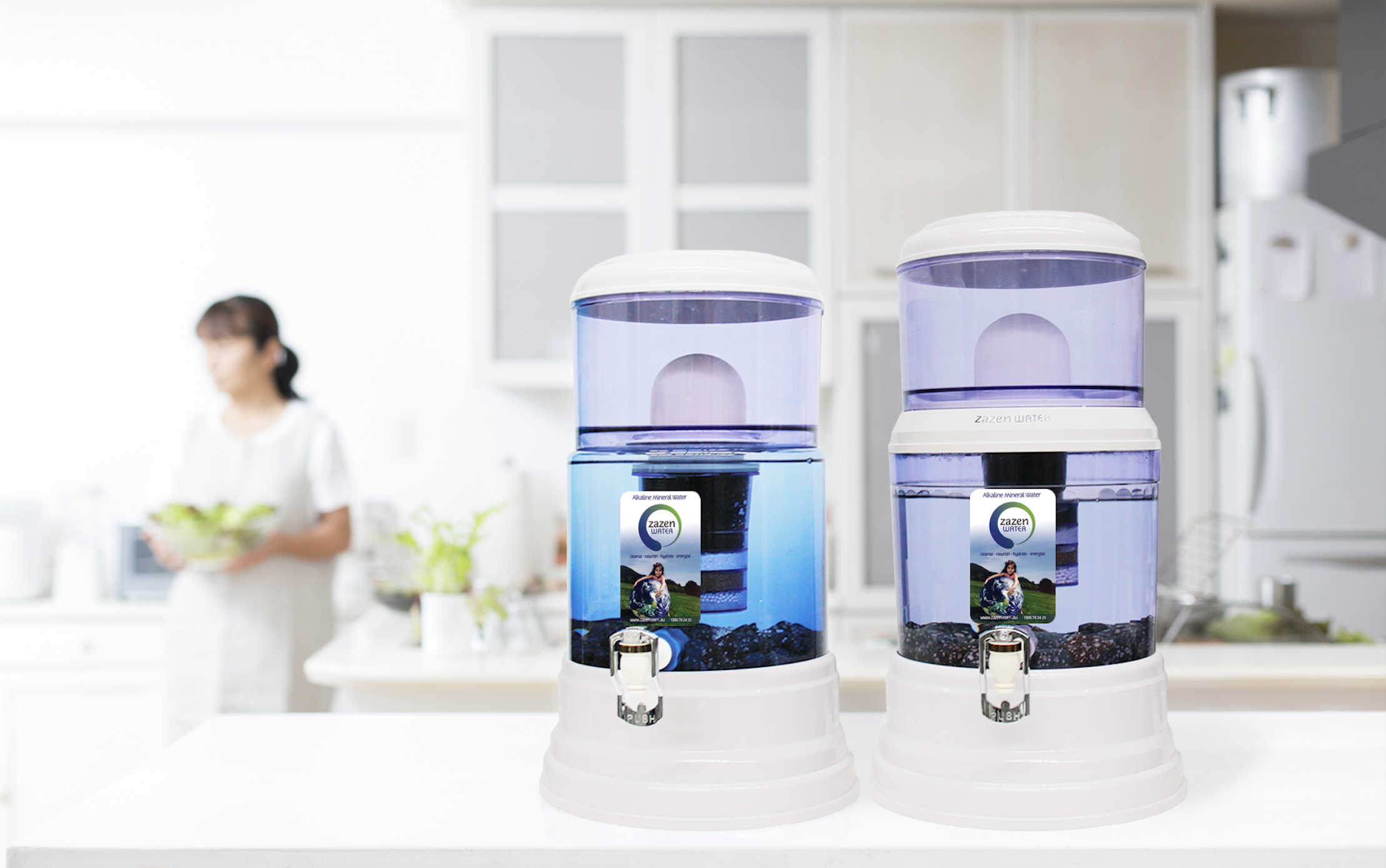 zazen Alkaline Water Filter System - zazen Alkaline Water product image