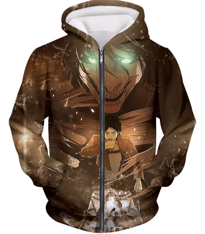 Attack on Titan Eren Yeager The Titan Dark Hoodie – OtakuForm