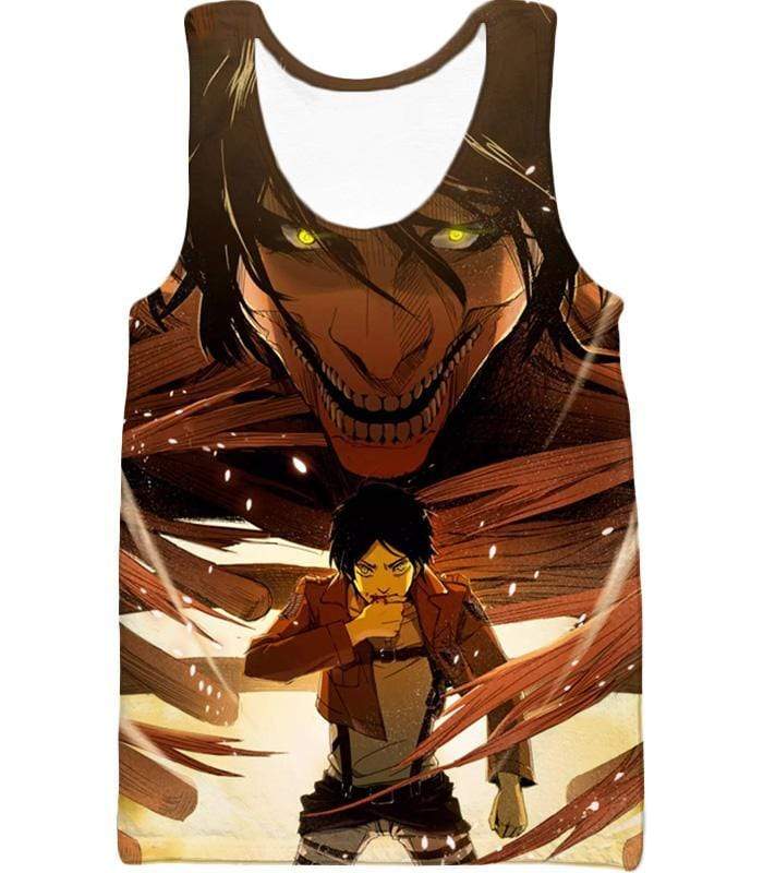 Attack On Titan Eren Yeager Transforms Titan Hoodie Hoodie Otakuform