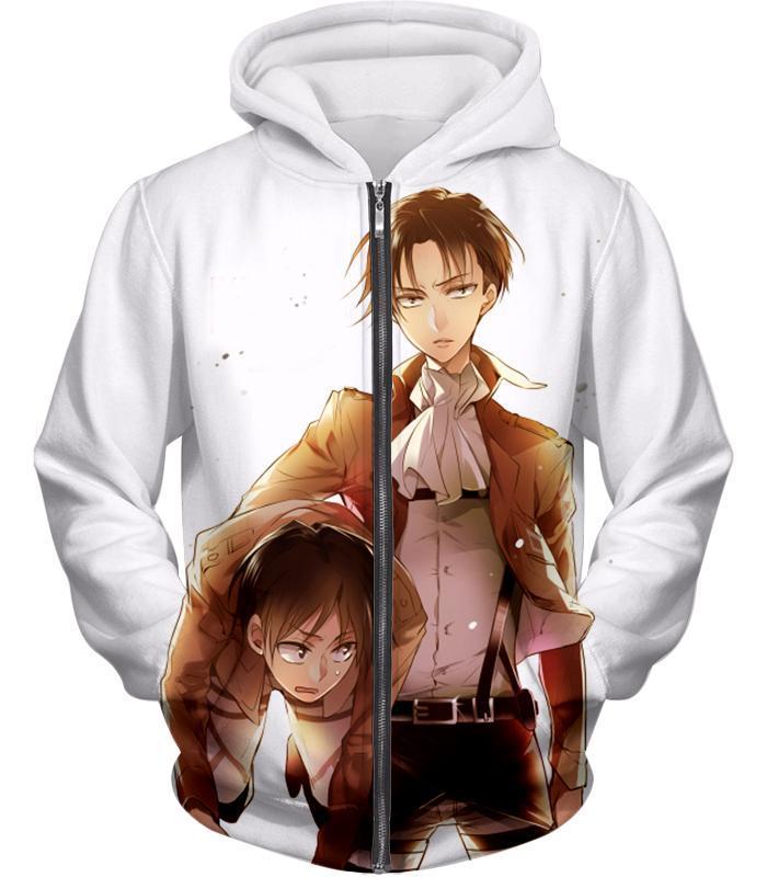 Attack On Titan Hoodie - Attack on Titan Captain Levi X Eren Yeager Co ...