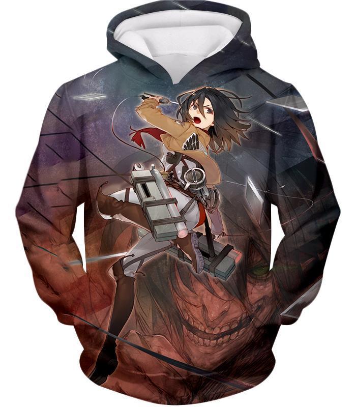 Attack On Titan Hoodie - Attack on Titan Super Skilled Soldier Mikasa ...