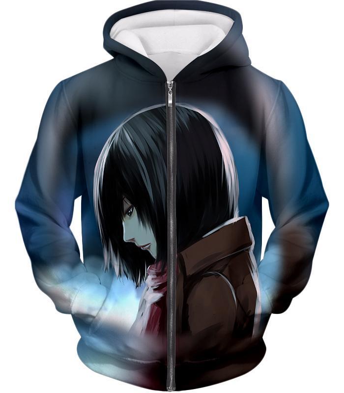 attack on titan zip up hoodie