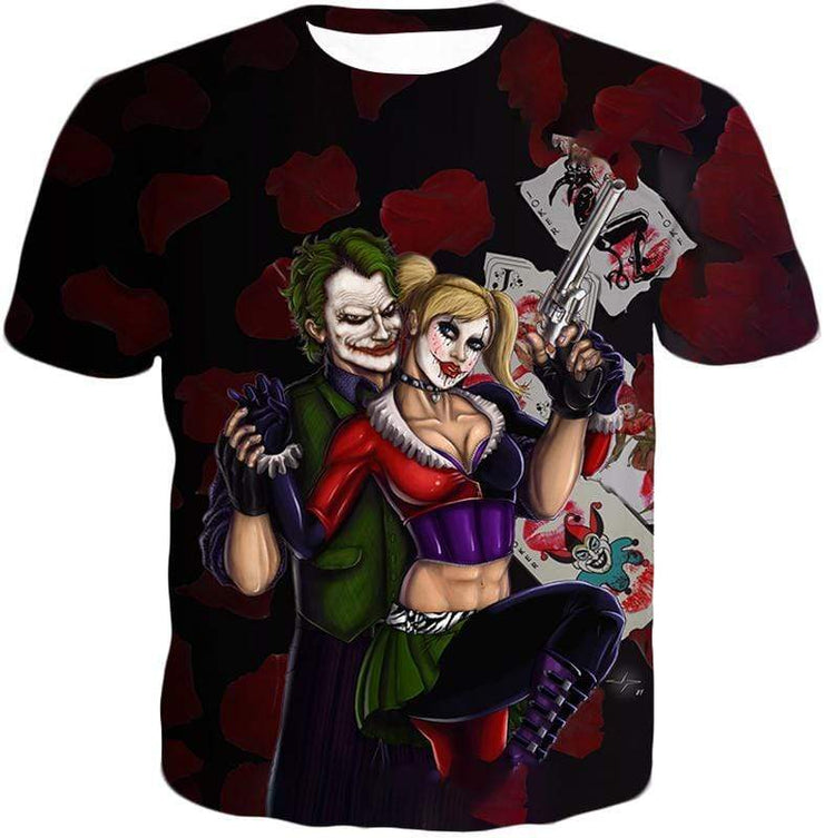 OtakuForm-OP Hoodie T-Shirt / XXS Best Villain Couple Joker X Harley Quinn Graphic Hoodie