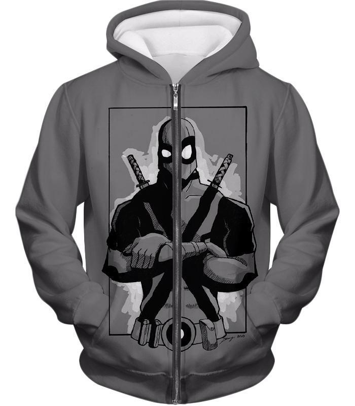 deadpool zip up hoodie