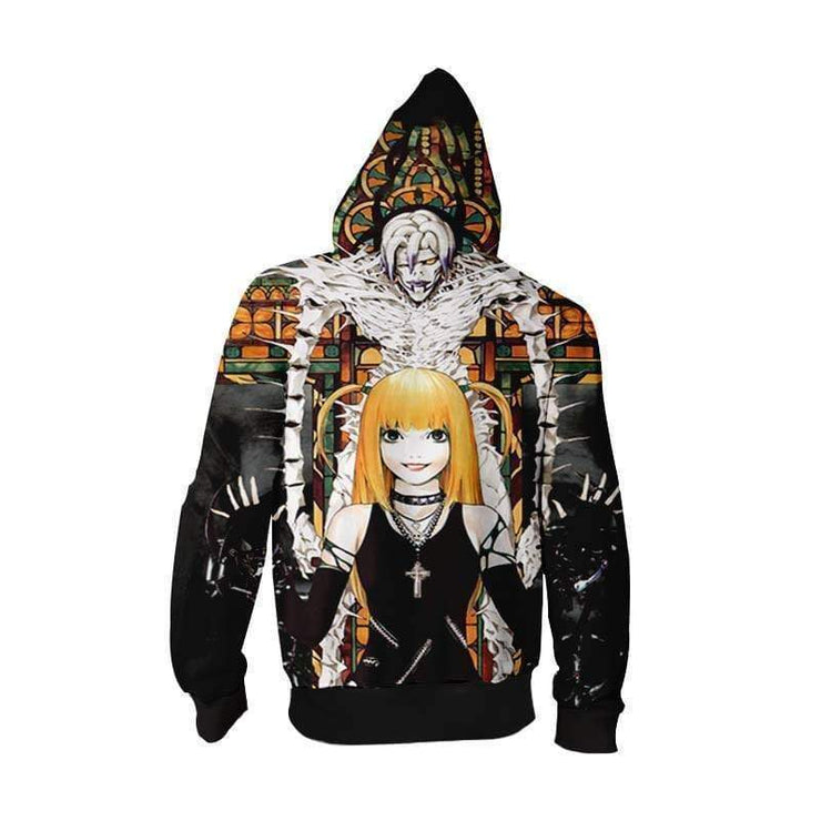 Death Note Misa Ren Zip Up Hoodie Death Note Merch Hoodie Otakuform