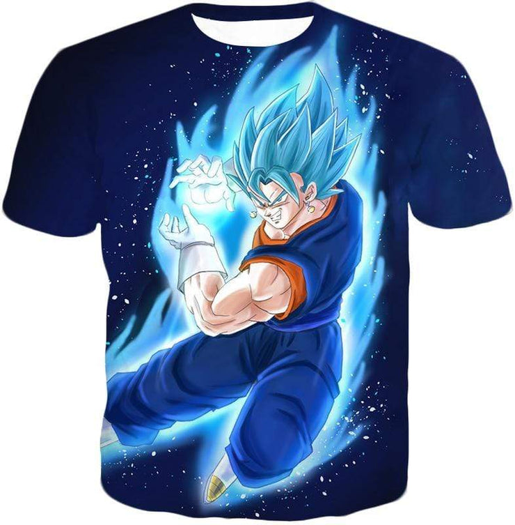 Dragon Ball Super Vegito Super Saiyan Blue Cool Action Blue Zip Up Hoo Otakuform