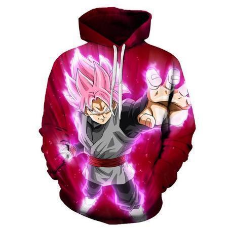 pink dragon ball z hoodie