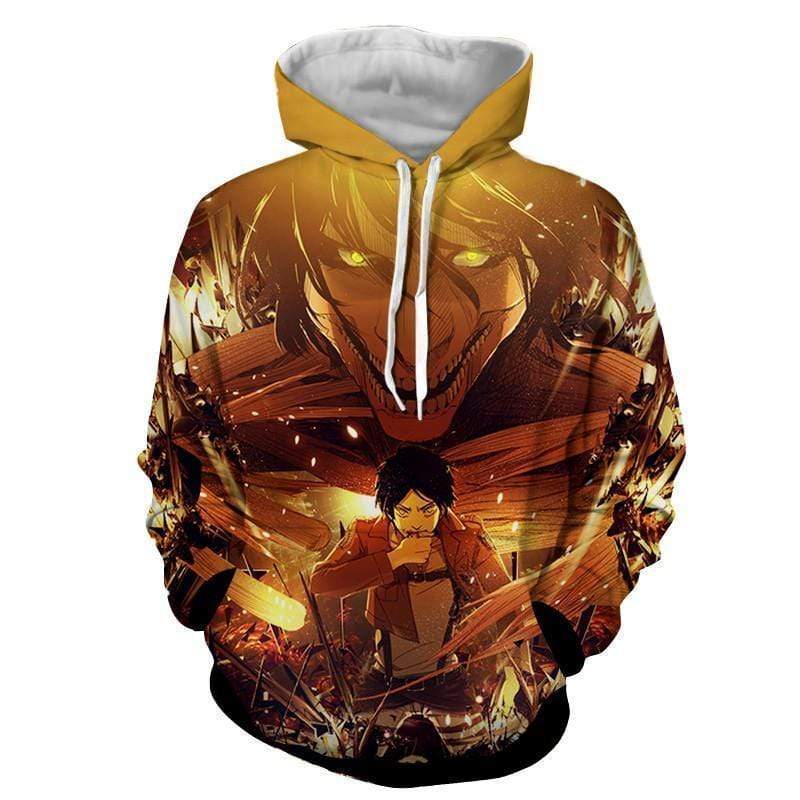 Eren Yeager Attack Titan Shift Hoodie - Attack On Titan Clothes Hoodie ...