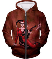 OtakuForm-OP Sweatshirt Zip Up Hoodie / XXS Gotham Citys Queen Harley Quinn Awesome Promo Sweatshirt