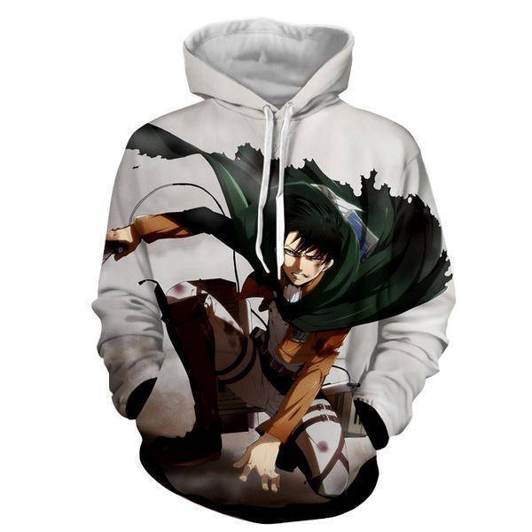 Levi Ackerman Art Hoodie - AOT Hoodie – OtakuForm