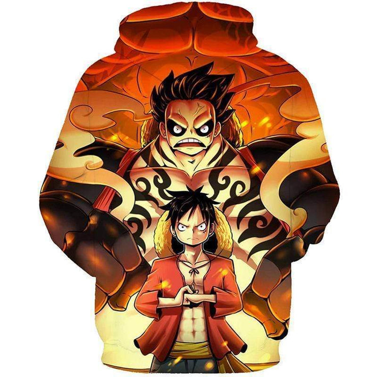 Luffy Gear Fourth 3D Graphic Hoodie - One Piece Hoodie – OtakuForm