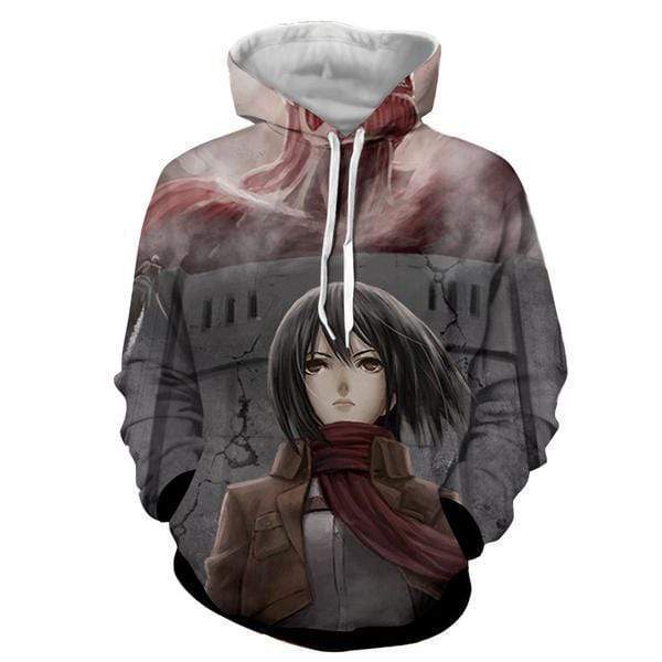 Mikasa Ackerman Attack On Titan 3D Hoodie - AOT Hoodie – OtakuForm