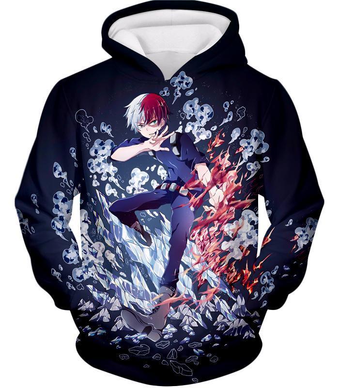 My Hero Academia Hoodie My Hero Academia Shoto Todoroki Black Hoodie Otakuform 