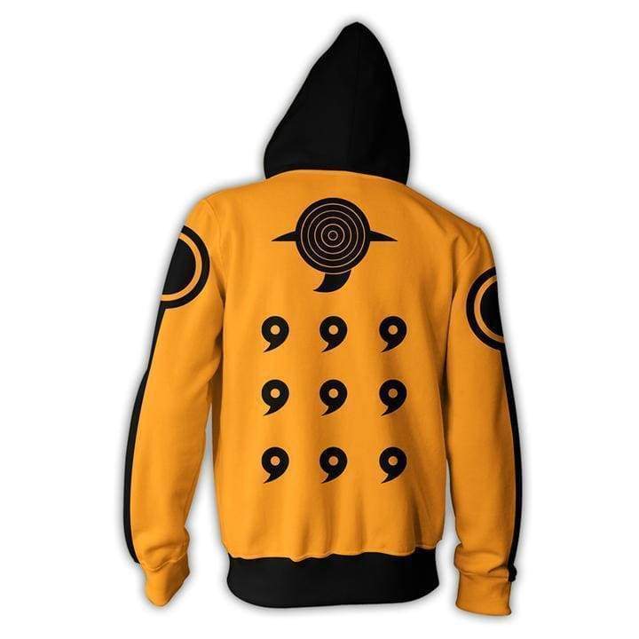 Naruto Kurama Zip Up Hoodie Jacket – OtakuForm