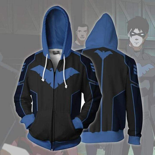 Nightwing Hoodie - Blue Jacket – OtakuForm