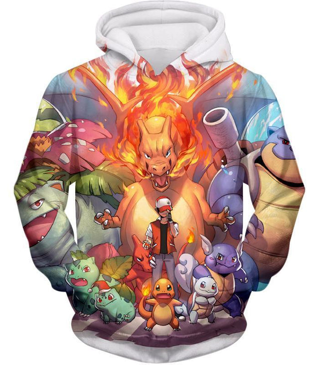 Pokemon Hoodie - Pokemon Ash Ketchum All Cool First Generation Hoodie, Anime Inspired Shirt, Best Gift Ideas