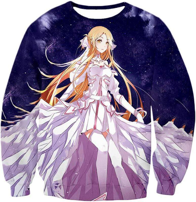 Sword Art Online Anime Blonde Yuuki Asuna Cool Promo Sweatshirt Sao Otakuform