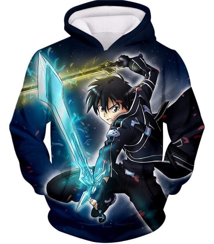 Sword Art Online Kirito Swordplay Action Graphic T-Shirt - Sword Art O ...
