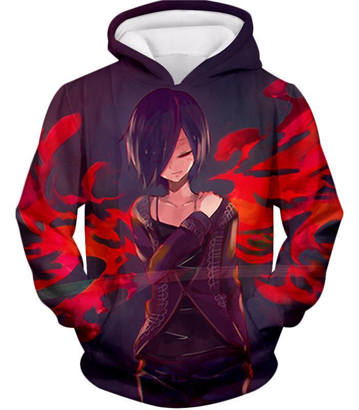 Tokyo Ghoul Cool Touka Kirishima Anime Ghoul Zip Up Hoodie – Anime Hoodie – Ischie Store