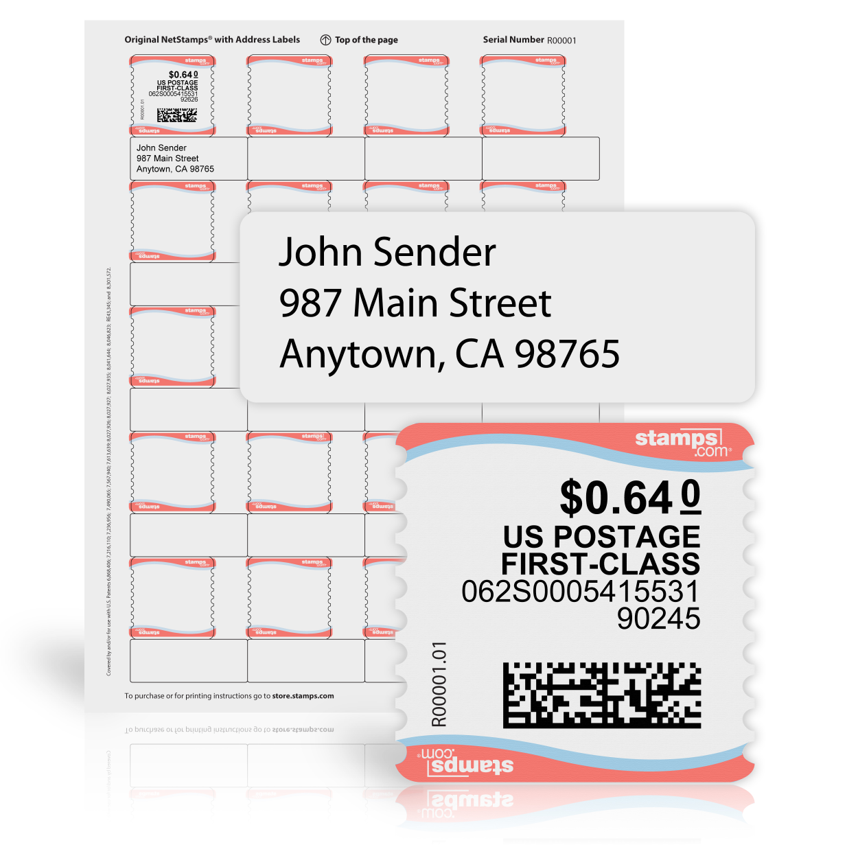 Original NetStamps® Sheets – Stamps.com Supplies Store