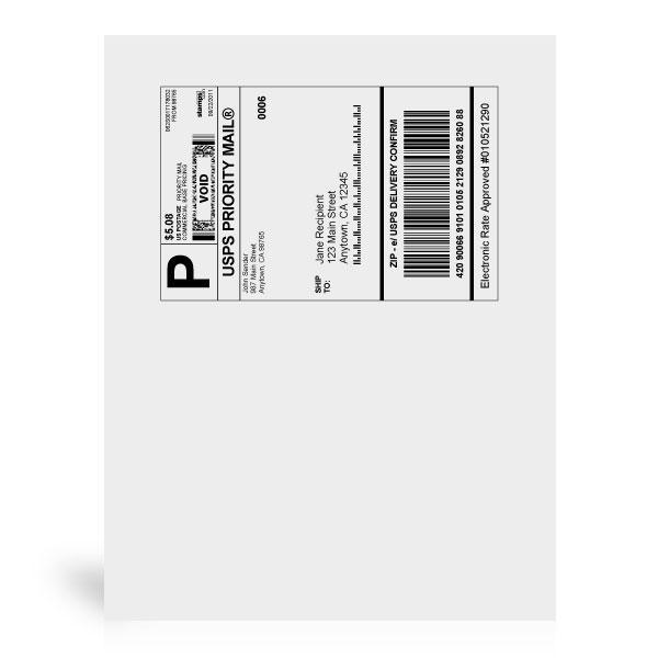 100 Shipping Labels Top Quality Jam Free, 2 Labels per Sheet for  Stamps.com, Paypal, USPS, Fedex, UPS Mailing Half-page Mailing Labels -   Finland