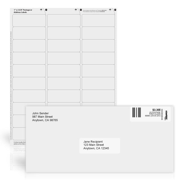 100 Shipping Labels Top Quality Jam Free, 2 Labels per Sheet for  Stamps.com, Paypal, USPS, Fedex, UPS Mailing Half-page Mailing Labels -   Canada