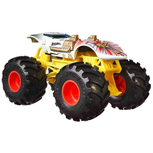  Hot Wheels Monster Trucks Monster Mover Rhino, transportador de  autos de juguete, capacidad para 12 camiones monstruos a escala 1:64 o 32  ruedas calientes, con lanzamiento de rampa, regalo para niños