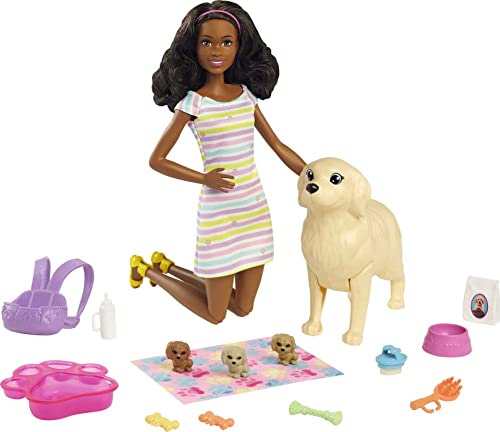  Barbie Doll (11.5-in Blonde) and Pet Boutique Playset with 4  Pets, Color-Change Grooming Feature and Accessories, Great For 3 to 7 Year  Olds : Toys & Games