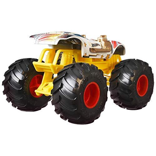  Hot Wheels Monster Trucks Monster Mover Rhino, transportador de  autos de juguete, capacidad para 12 camiones monstruos a escala 1:64 o 32  ruedas calientes, con lanzamiento de rampa, regalo para niños