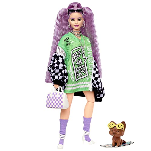 Barbie Extra Surprise Fashion Playset with 20 Pieces Including Pet