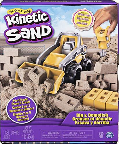 Kinetic Sand, Pave & Play Construction Set With Vehicle And 8oz Black Kinetic  Sand, For Kids Aged 3 And Up, Toys, Games & More