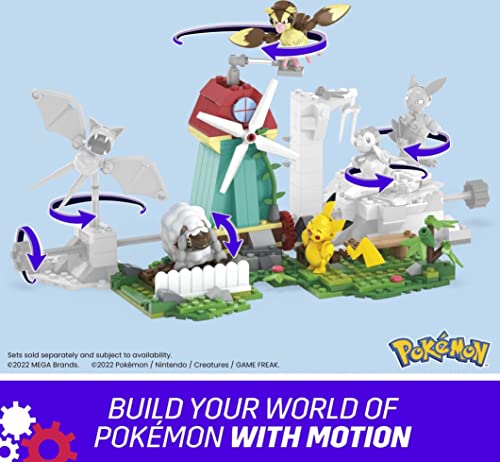 MEGA Pokemon Action Figure Building Toys for Kids, Every Eevee Evolution  with 470 Pieces, 9 Poseable Characters, Gift Idea