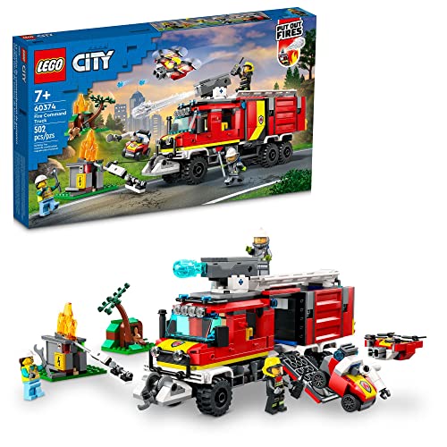 Kano reflecteren Transparant LEGO City Fire Command Unit 60374, Rescue Fire Engine Toy Set, Ultramo –  StockCalifornia