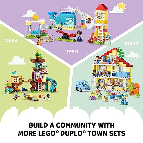  LEGO DUPLO Classic Deluxe Brick Box 10914 Starter Set -  Features Storage Box, Bricks, Duplo Figures, Dog, and Car, Creative Play,  Great Early Learning Toy for Toddlers Ages 18+ Months 