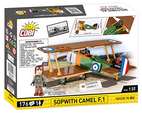 COBI Historical Collection: The Great War Fokker DR.1 Red Baron Plane,7+  years,178 pcs