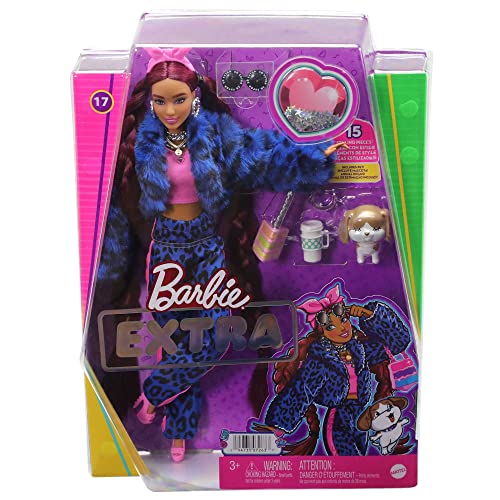 Barbie Extra 12 poupée articulée aux longs cheveux blonds décorés d