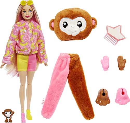 Barbie Cutie Reveal Doll & Accessories Animal Puppy Plush Costume & 10  Surprises