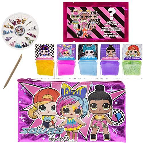 LOL Surprise! Townley Girl Hair Accessories Box|Gift Set for Kids  Girls|Ages 5+ (5 Pcs) Including Hair Bow, Hair scrunchie & Brush, Button  Pin & More