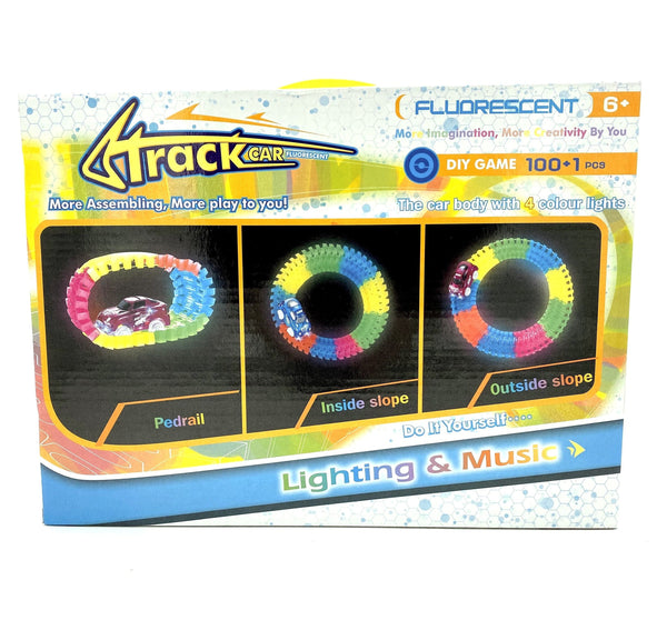 Magic Glowing Race Tracks Remote Control Deluxe Kit 2 Cars